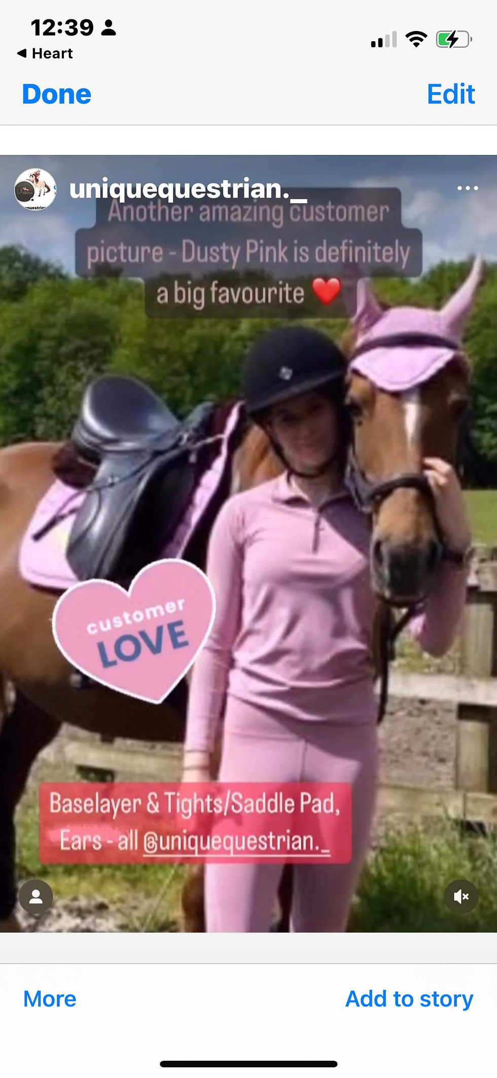 Thumbnail: Personalised Dusky Pink Saddle Pad Sets