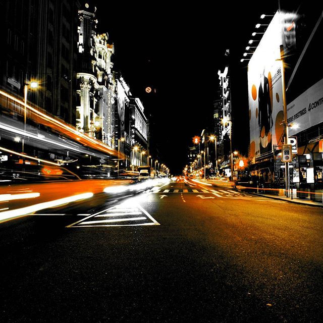 #madrid #granviamadrid #contrast #nightshot #photography