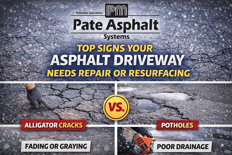 Top Signs Your Asphalt Driveway Needs Repair