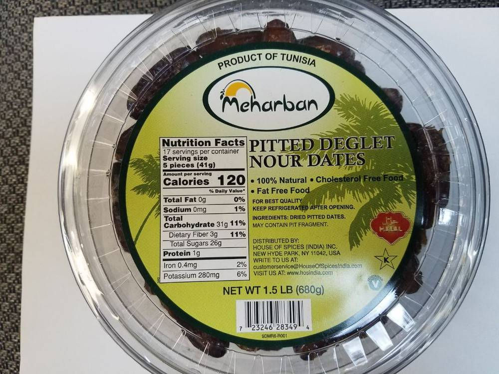 Meharban Pitted Dates 680g