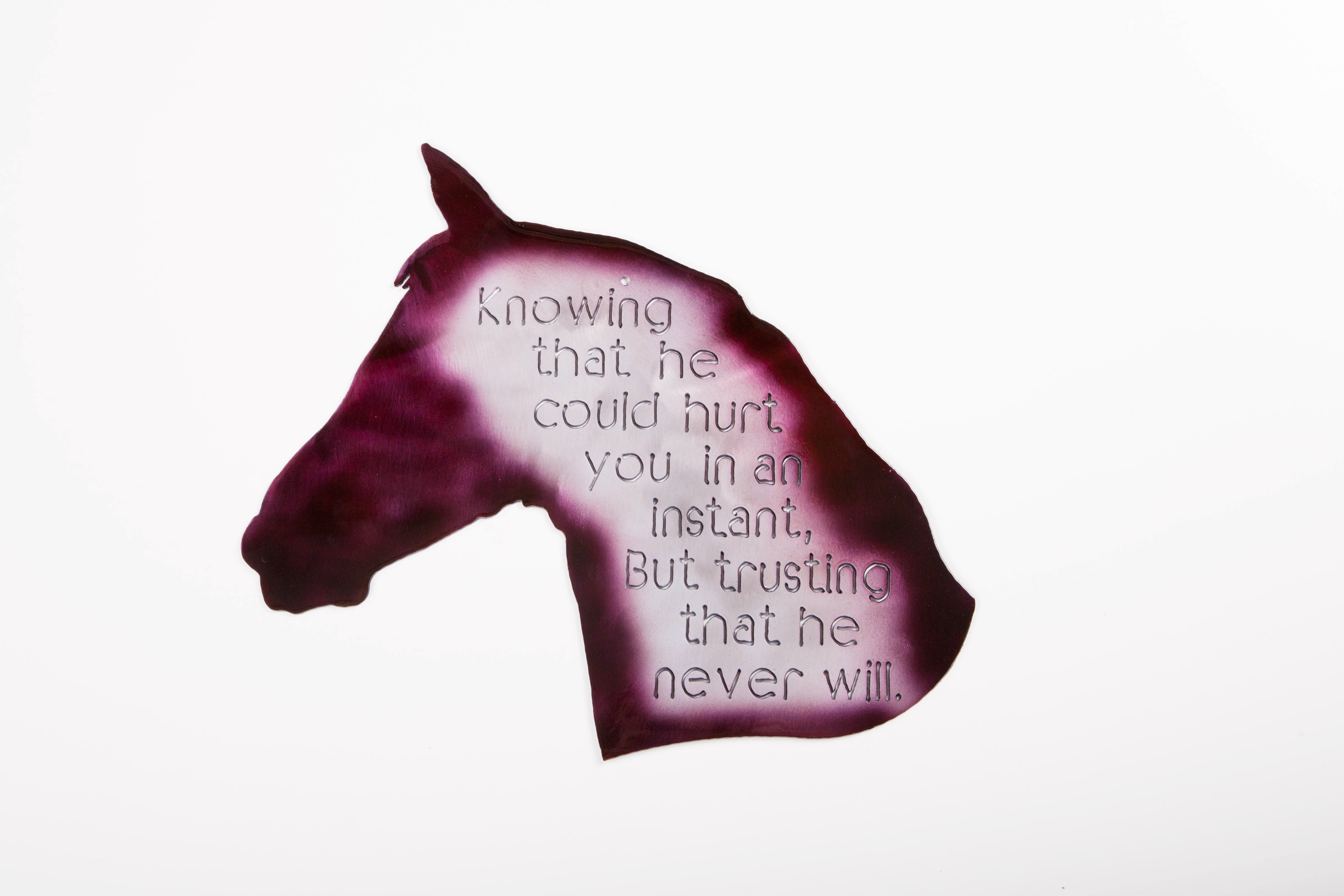 Horse-Knowing that (Purple)