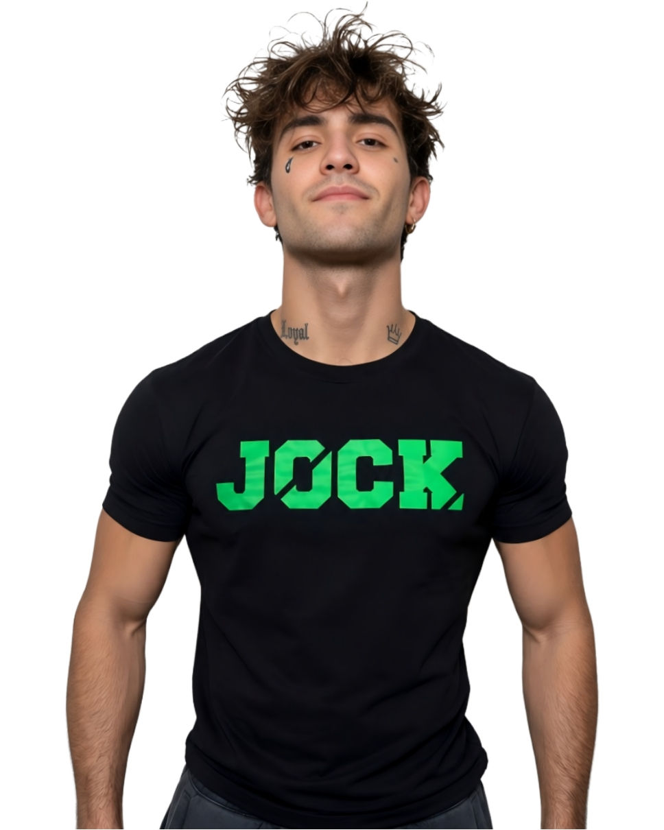 Neon Green JOCK branded classic t-shirt