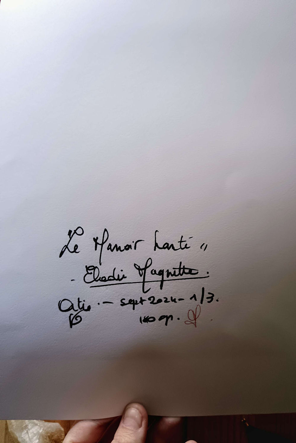 Thumbnail: Le Manoir hanté - Art print giclee 