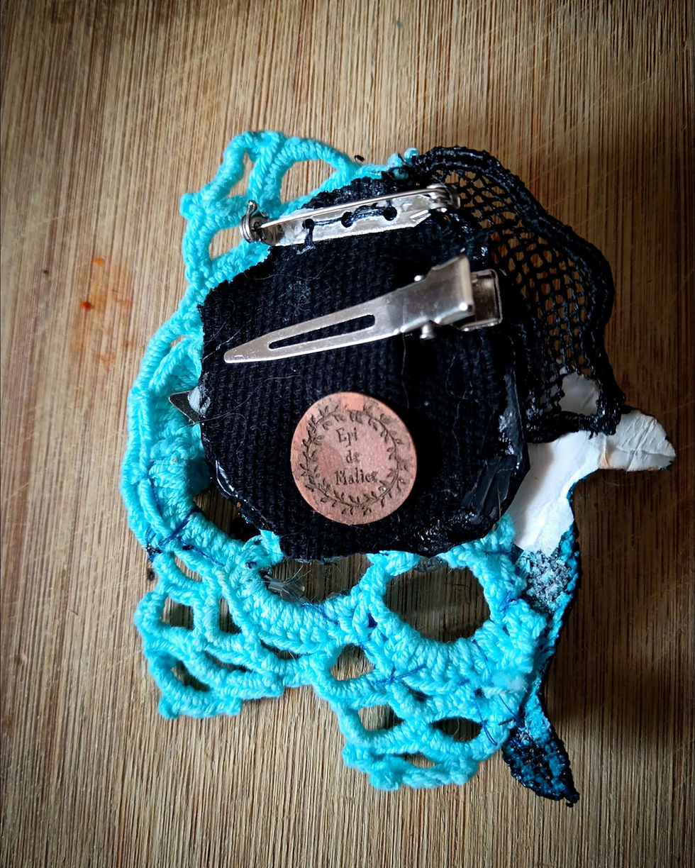 Miniature : Broche et hairclip -  Moonlight