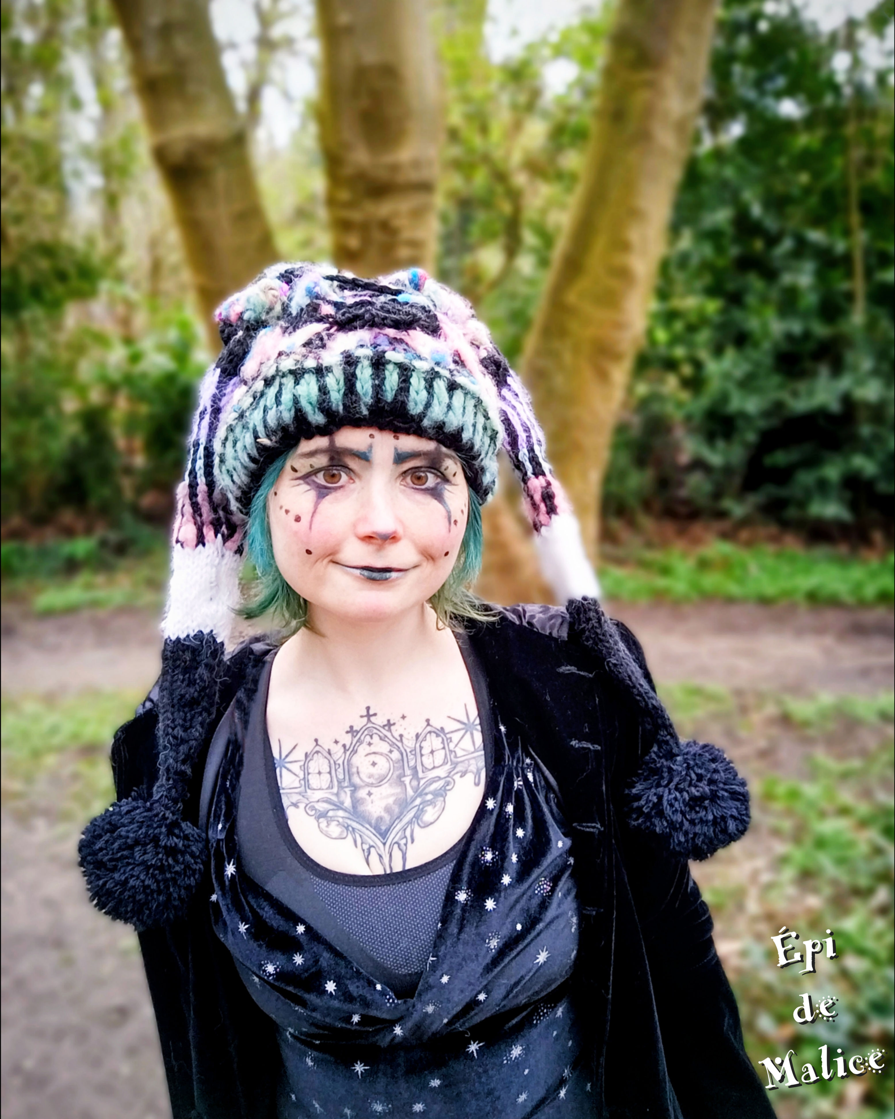 Bonnet long de lutin - Double lutin