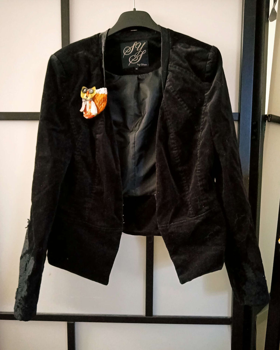 Miniature : Broche et hairclip - Renardeau