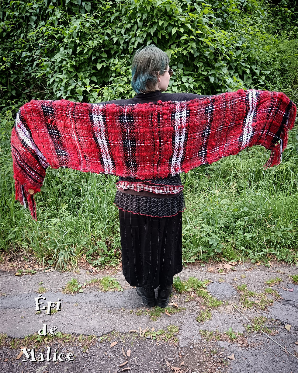 Miniature : Écharpe Châle - Tartan Rock