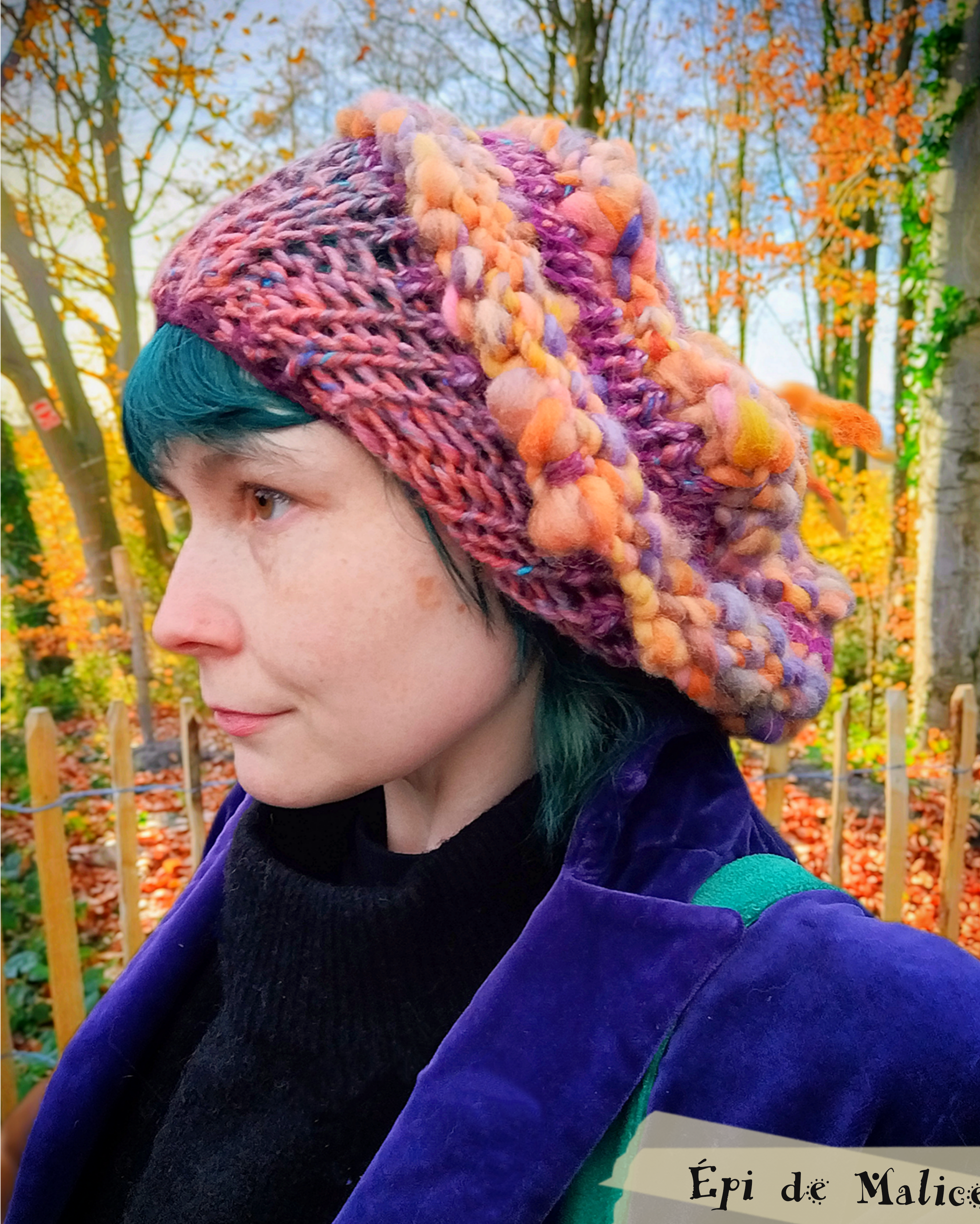 Slouchy hat - Capucines des Lilas - Laine filée