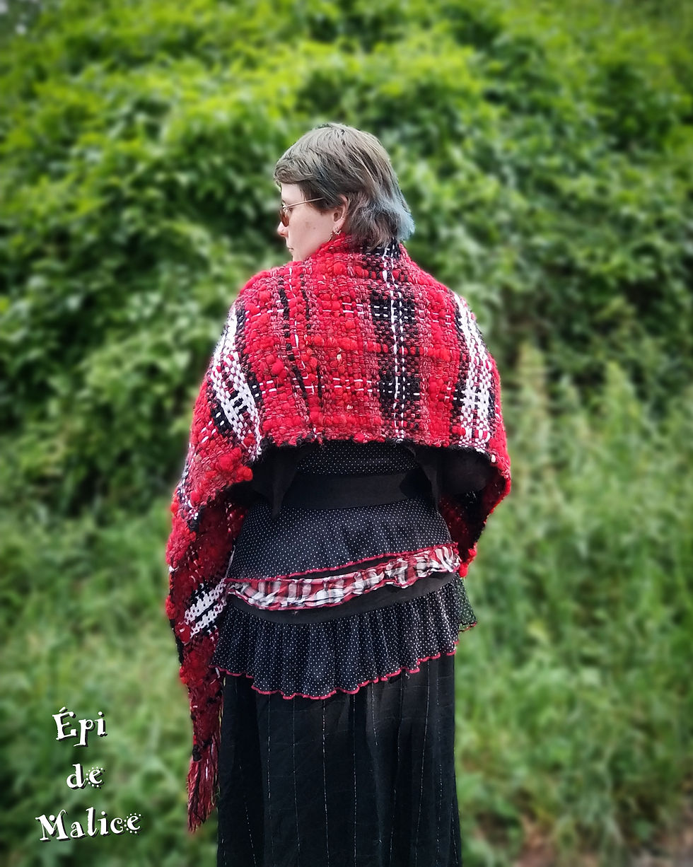 Miniature : Écharpe Châle - Tartan Rock
