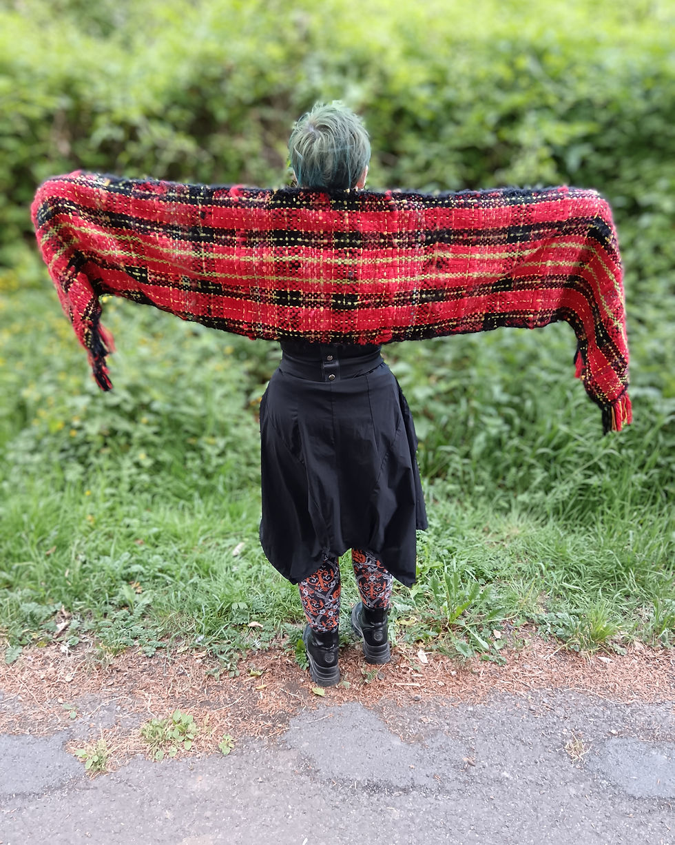 Miniature : Écharpe, étole - Esprit tartan
