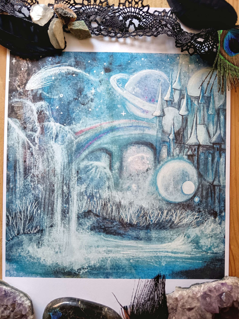 Thumbnail: Le royaume de Ganymède - Art print giclee 