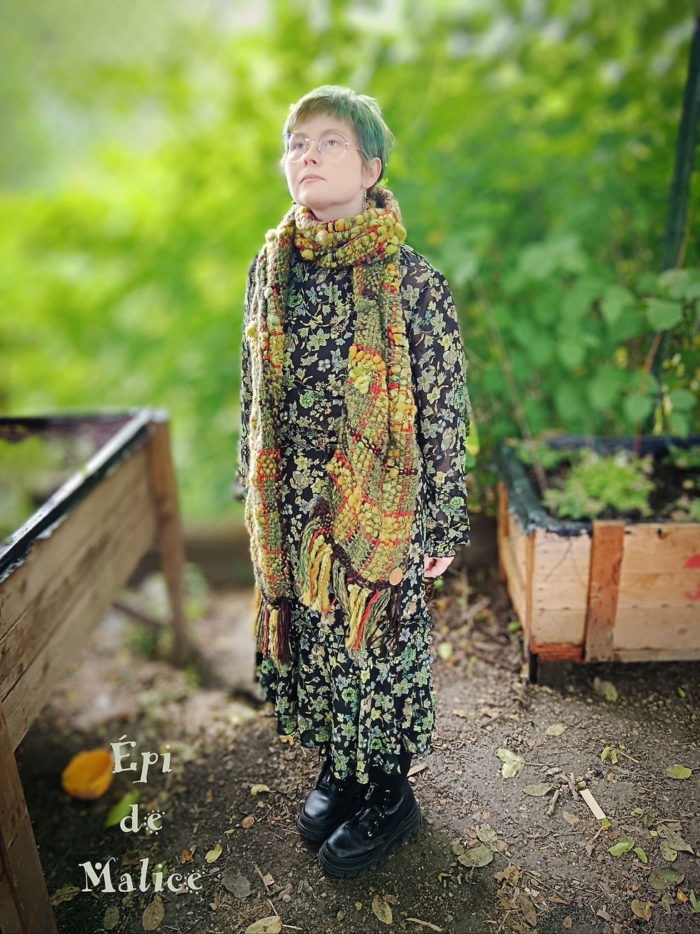 Thumbnail: Écharpe, étole - Esprit tartan automne