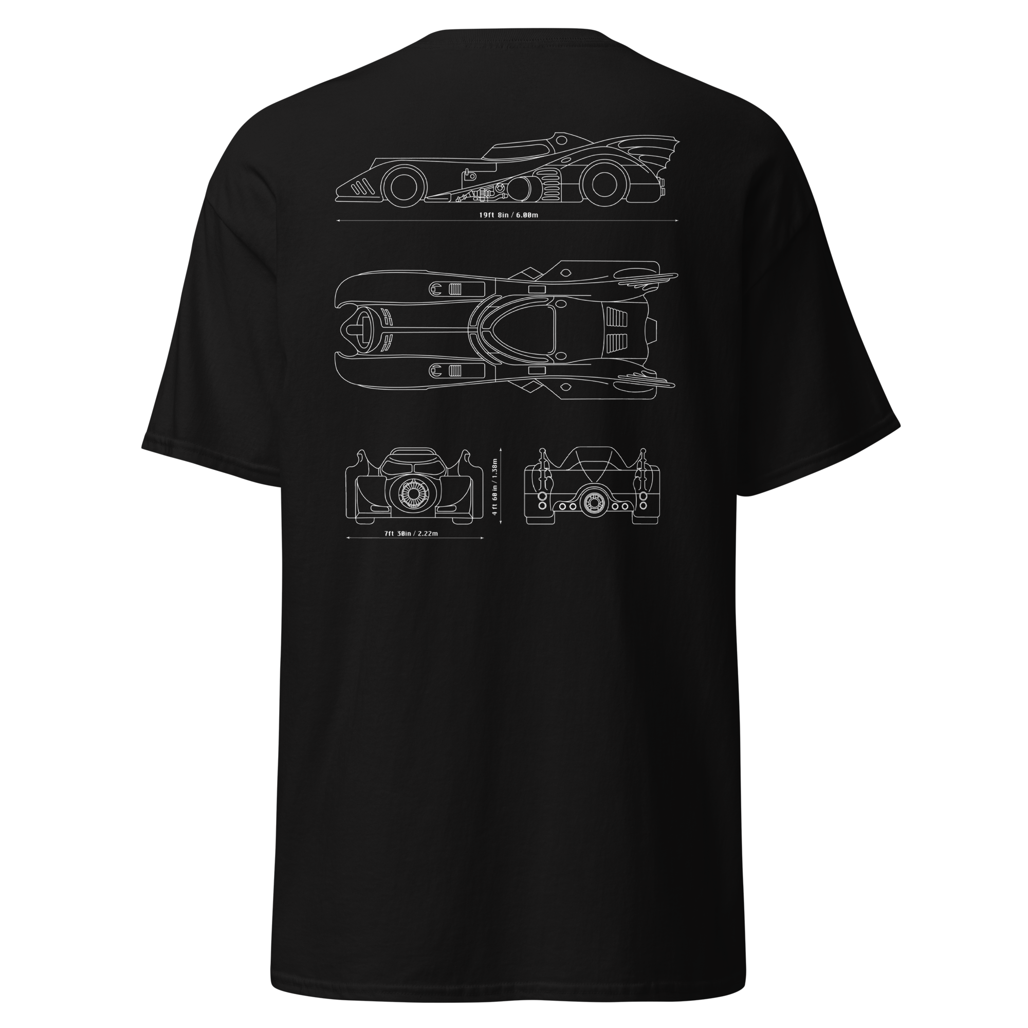 T-shirt Batman collection "draft" N&B