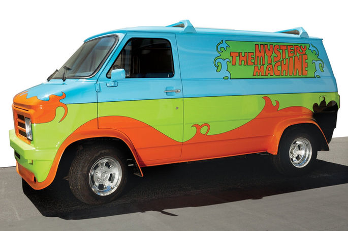 location van Scooby-Doo mystery Machine Scoubidou