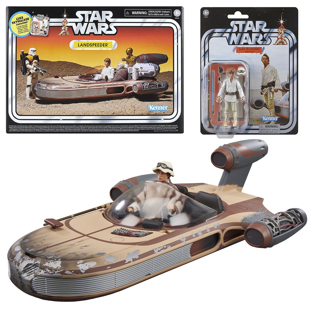 Star Wars The Vintage Collection 3 3/4-Inch Scale Landspeeder & Luke Skywalker