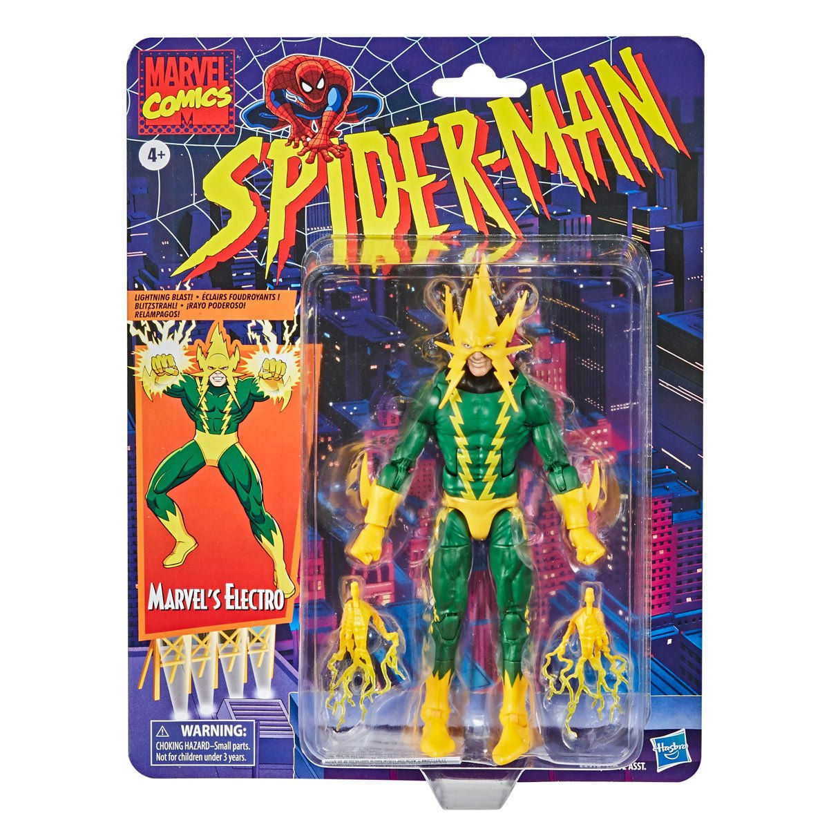 Spider-Man Retro Marvel Legends Electro 6-Inch Action Figure
