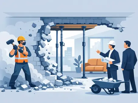 Cómo demoler un muro de carga sin riesgo