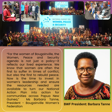 110726 Bougainville Women’s Federation Brings Message of Solidarity to National Peace and Security Summit