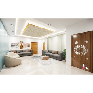 living room interiors by katyayani interior in hyderabad.