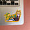 Thumbnail: Foxy Slug Sticker - Yellow