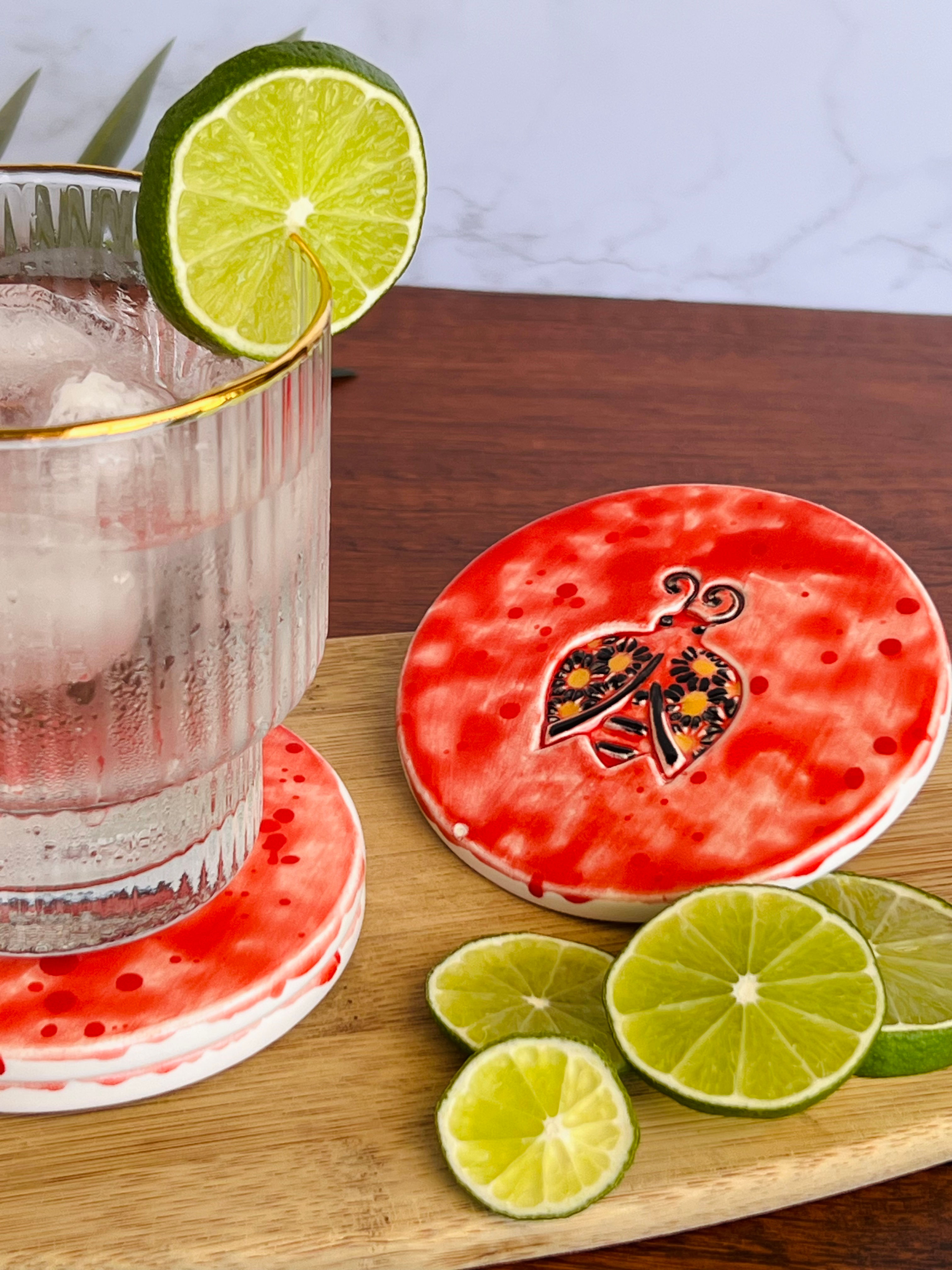Lady Bug Coasters