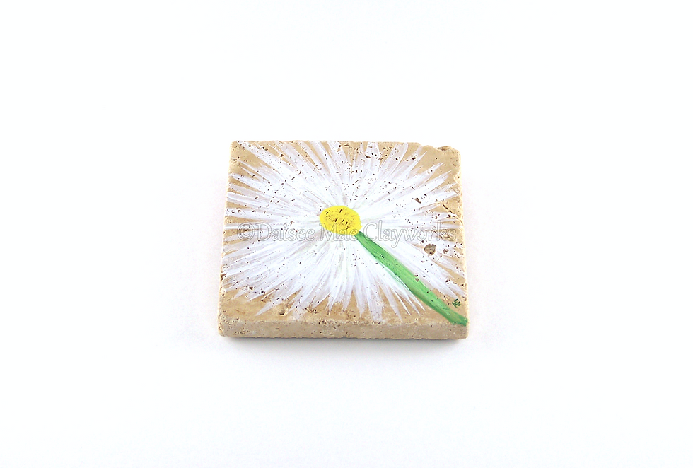 Thumbnail: White Daisy Stone Coasters