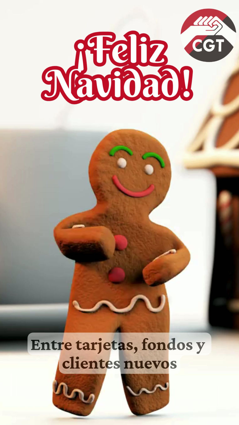 Feliz Navidad desde CGT Banco Santander: menos presión y más derechos