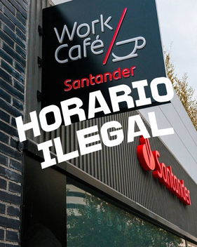Work Café en Banco Santander: CGT denuncia la imposición ilegal de horarios