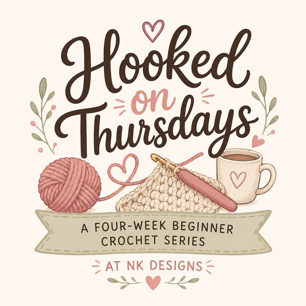 Hooked on Thursdays: a beginners crochet class
