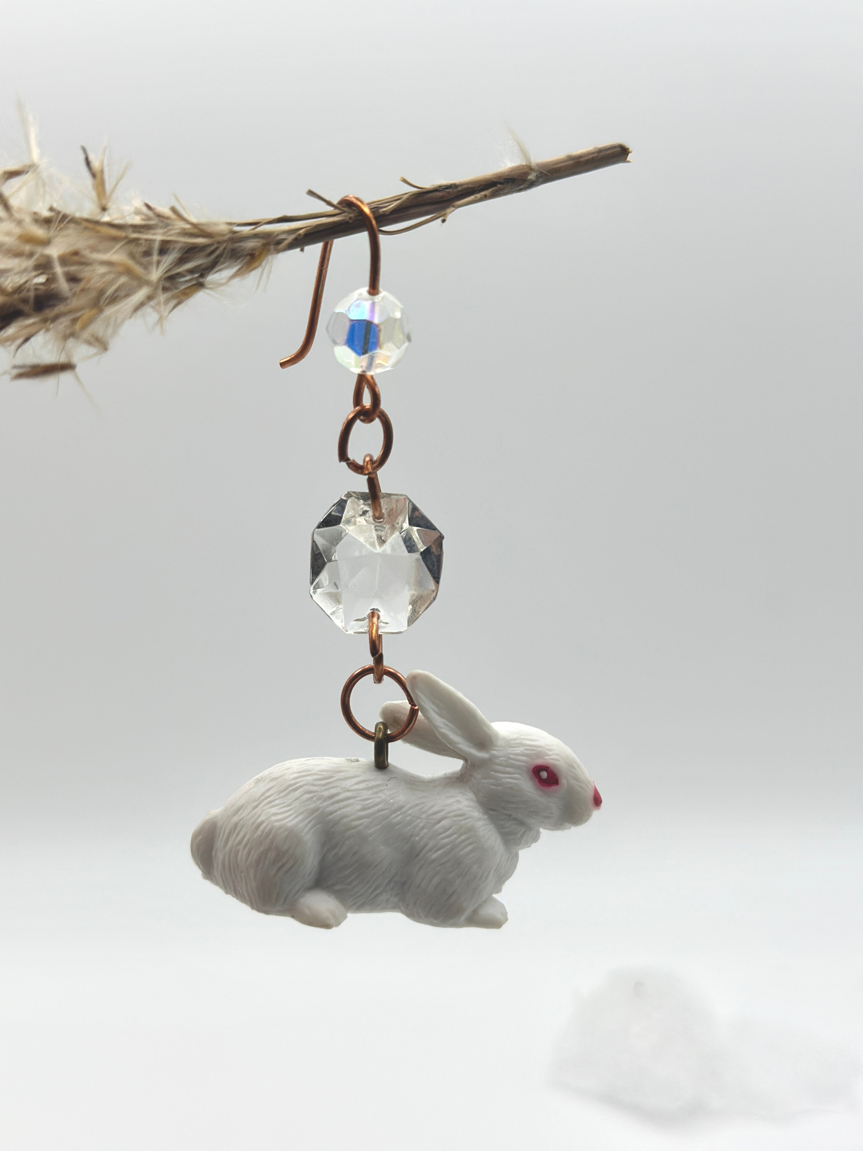 White Rabbit Prism Earrings