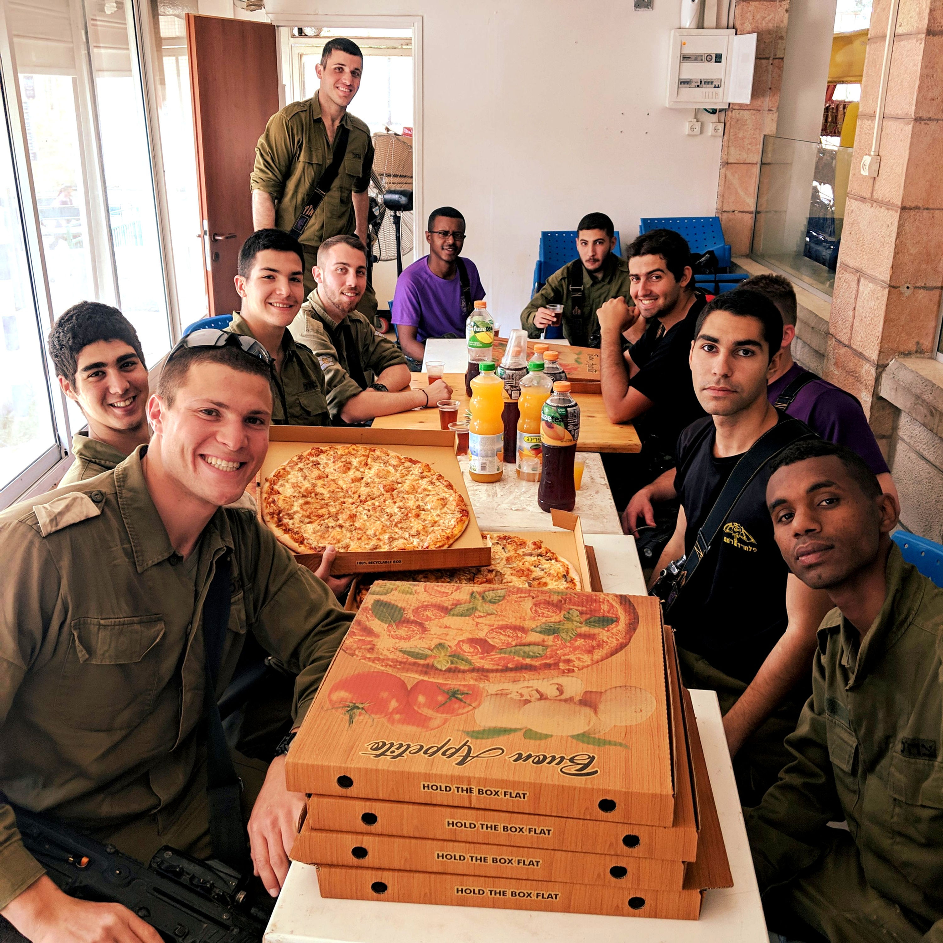 Pizza & Drinks For A Platoon