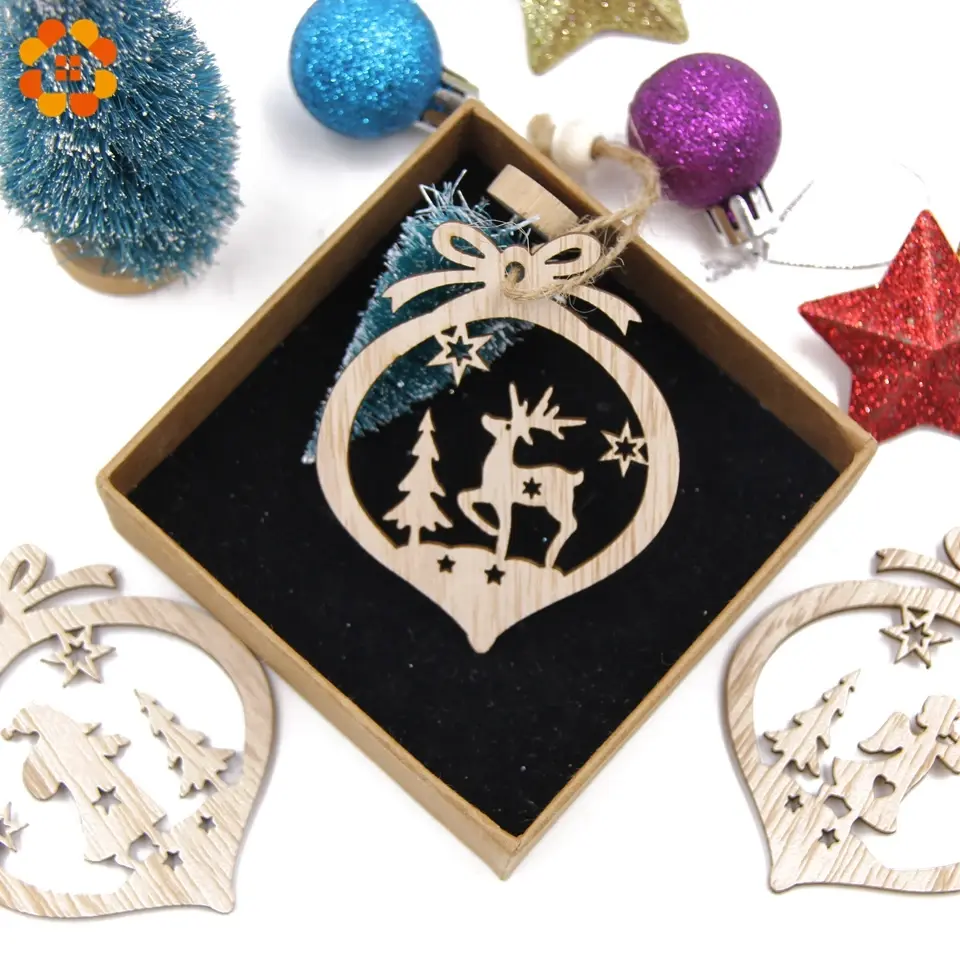 Miniature : 25 ensemble de 12 pendentif décoratif de noël (3x4)