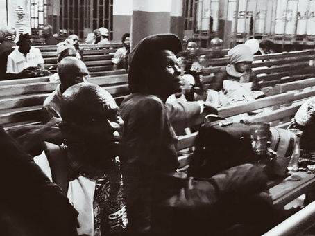 Eseka, eine Stadt an der Bahnlinie