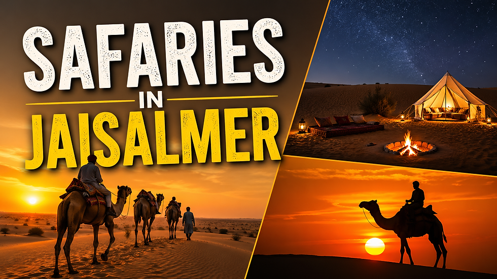 Book a Safari in Jaisalmer for Sunset Camel Ride Adventure Time Great!