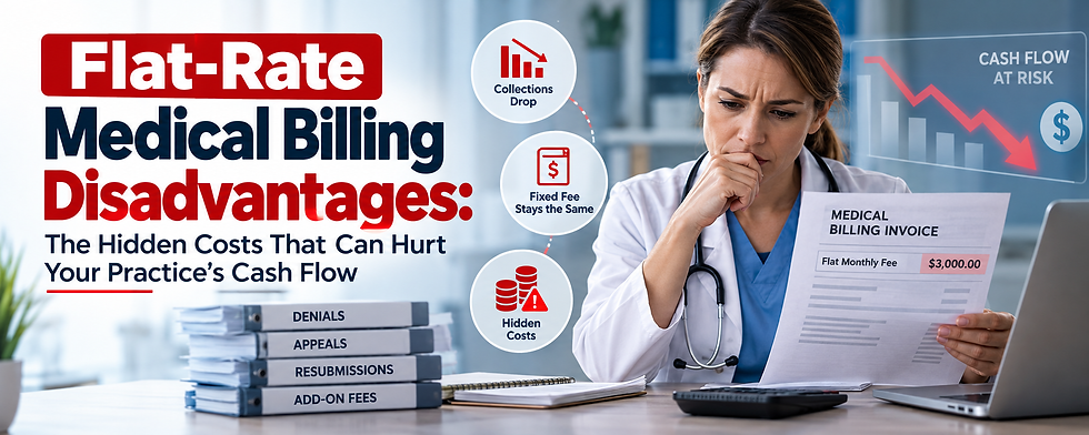 Flat-Rate Medical Billing Disadvantages: The Hidden Costs That Can Hurt Your Practice's Cash Flow