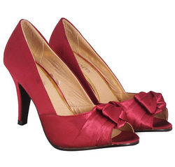 Satin Peep Toe