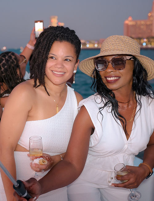 African American tourists in Dubai