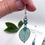 Thumbnail: Delicate leaf mini drop earrings