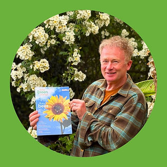 Toby Buckland with Little Green Change's magazine