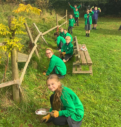 Little Green Change primary school bulb planting