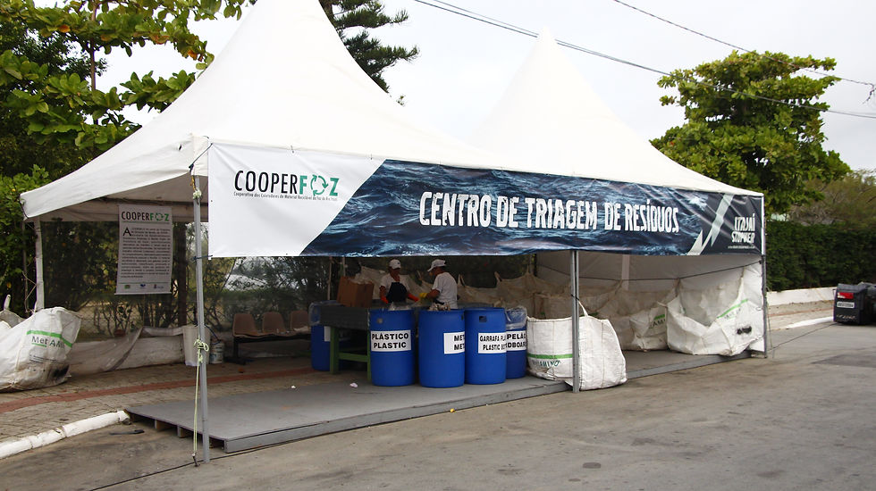Triagem Cooperfoz Volvo Ocean Race.