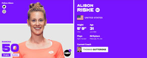 Jil in Miami gegen Alison Riske