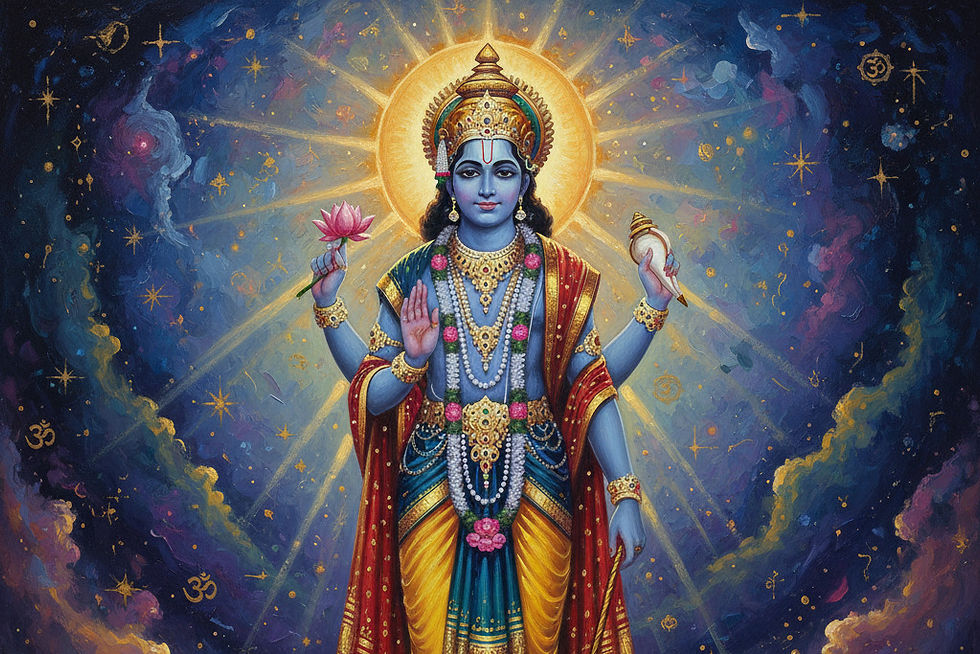 A portrait of Krishna