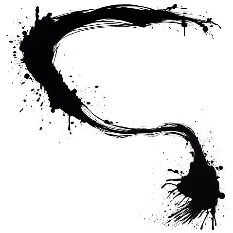 A slight Black ink slash on a white background, keep the borders clean from ink.jpg