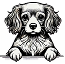 Small dog icon for dog grooming options at Parfait Paws
