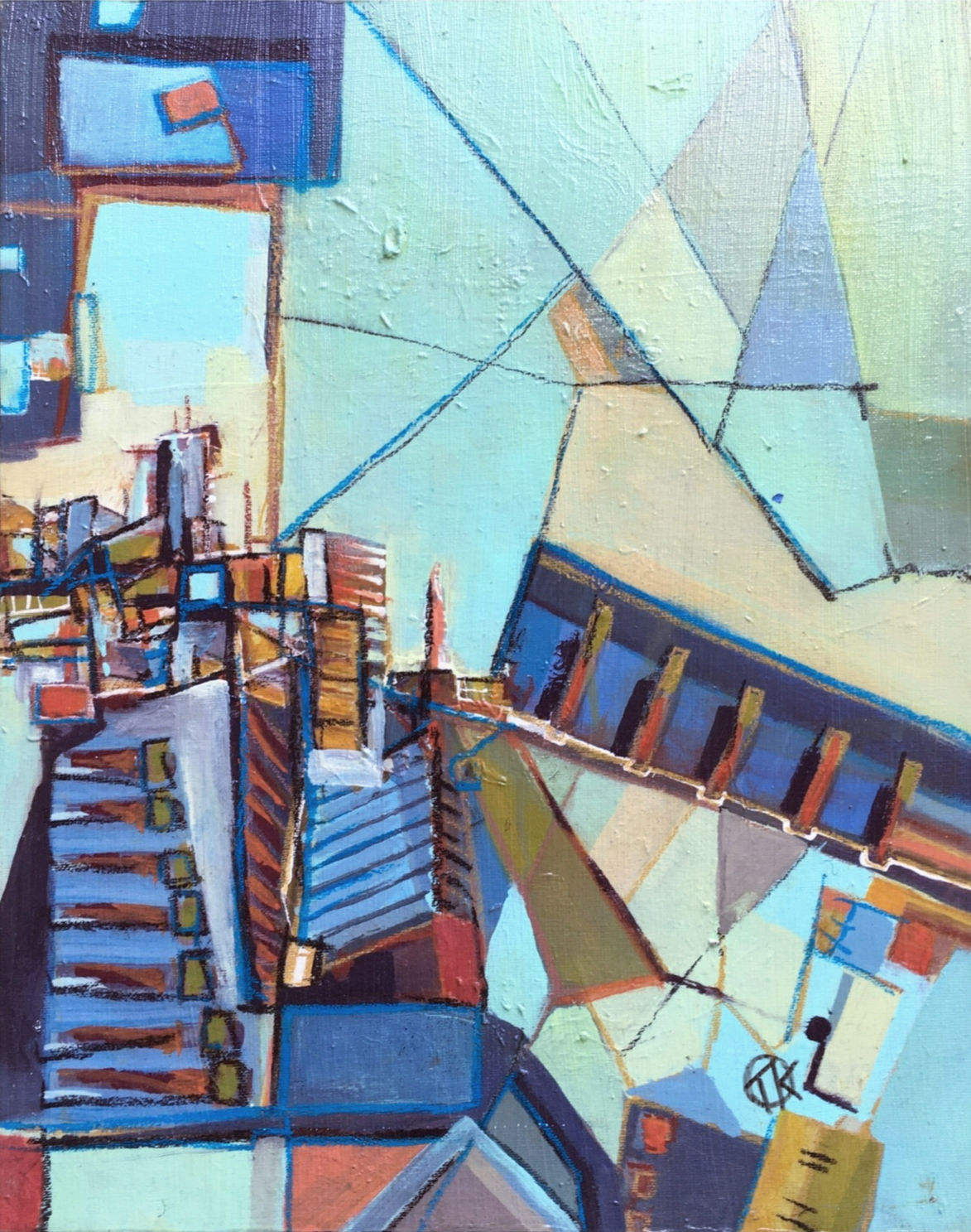 Tempered Shattered Patterns painting by Thomas Kelty