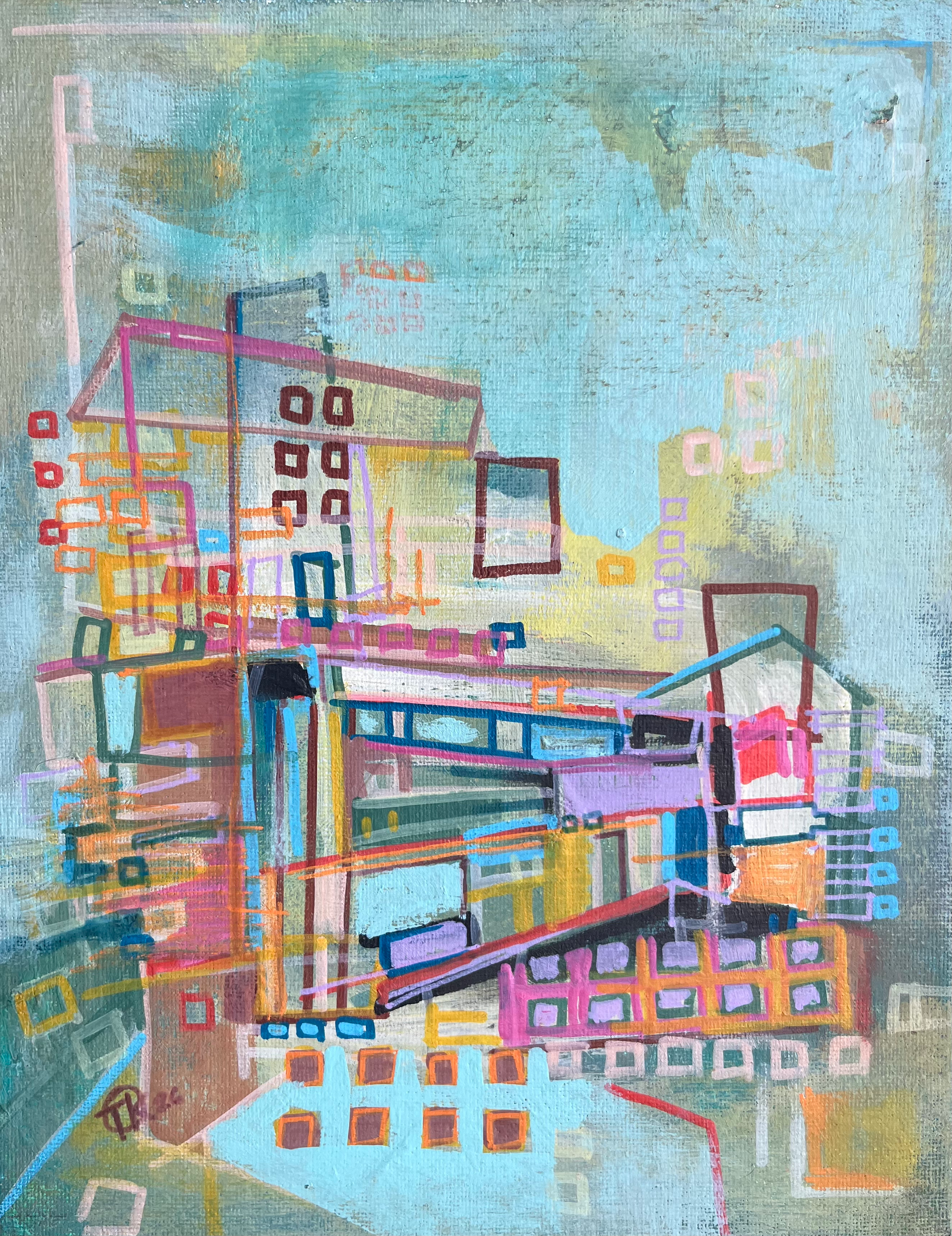 Painted Over Outlets original painting by Thomas Kelty
