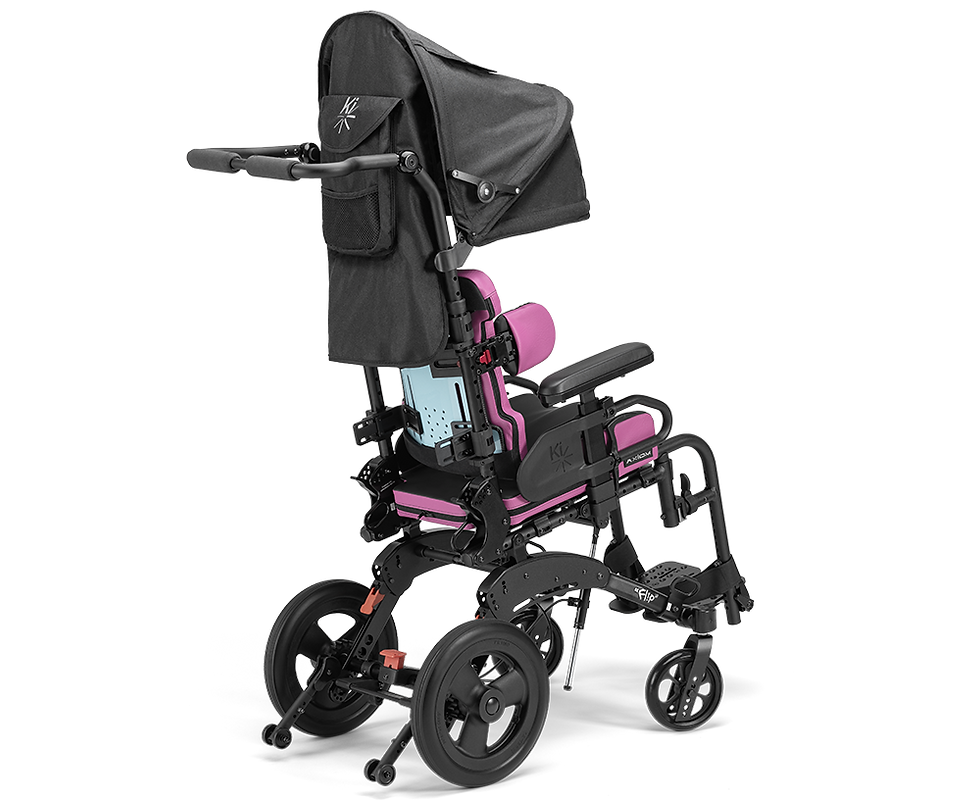 Thumbnail: Little Wave Flip Pediatric Tilt Wheelchair by Ki Mobility