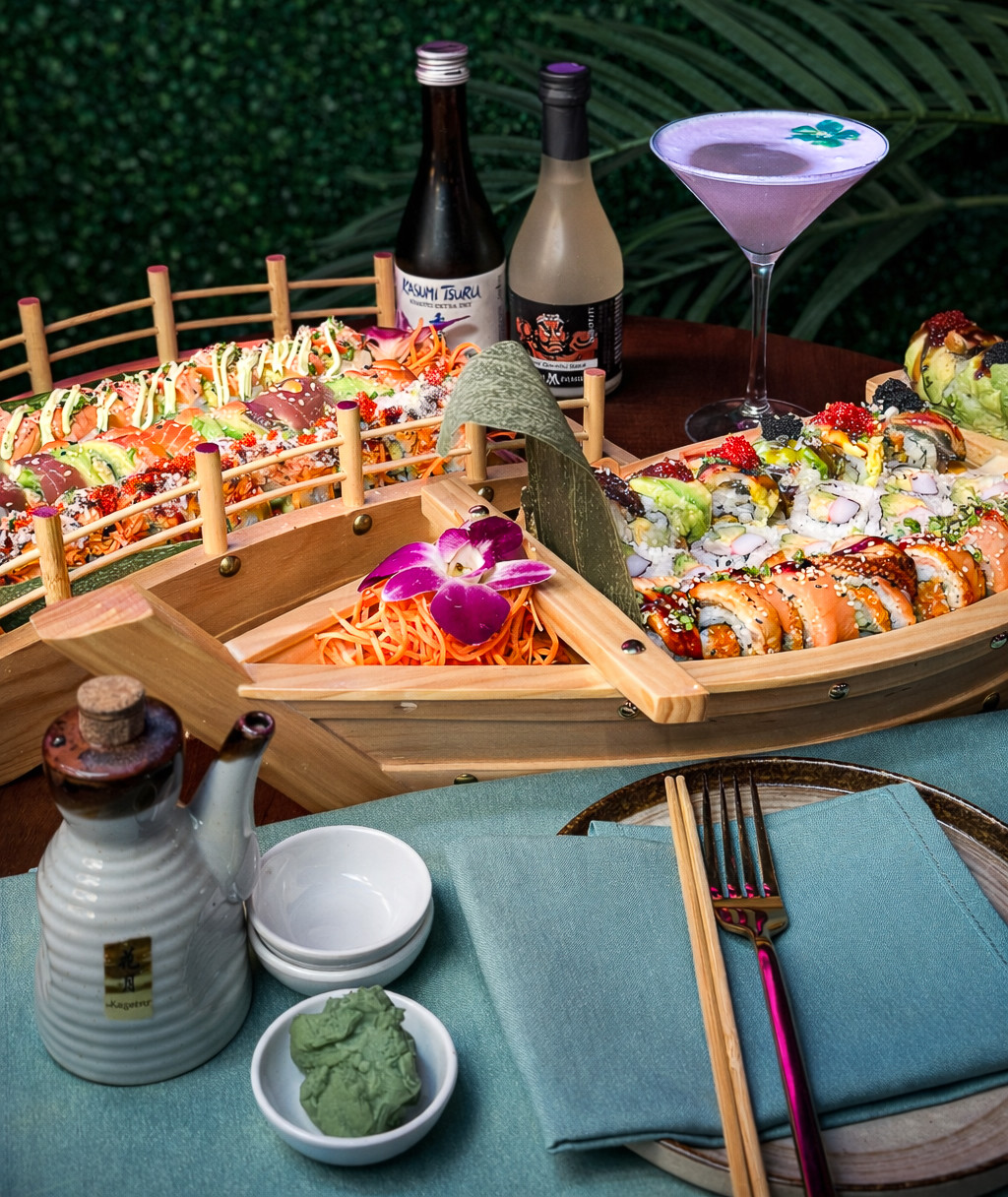 other Asian fusion dishes
Sushi and Asian fusion dishes at Jade Eatery in Forest Hills Queens