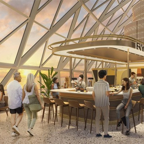 Navio Icon of the Seas, previsto para 2024, terá mais de 15 lounges e bares.